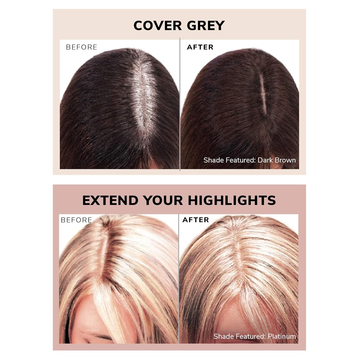 COLOR WOW Root Cover Up – Instantly cover greys + touch up highlights, create thicker-looking hairlines, water-resistant, sweat-resistant root concealer- No mess multi-award-winning root touch up - 24hrsmart